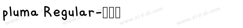 pluma Regular字体转换 pluma Regular字体转换